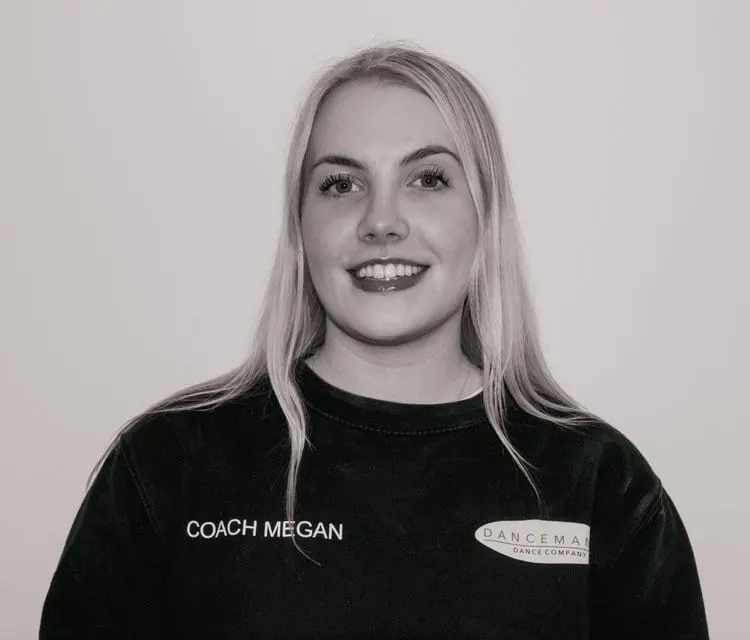 Coach Megan, acro and gymnastics coach at Dancemania Dance Company