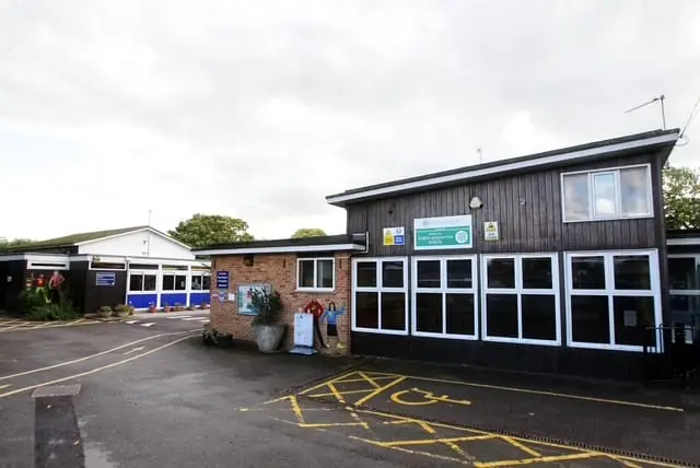 The entrance to North Kidlington Primary School